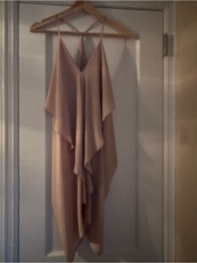 Blush Draped Slip Dress